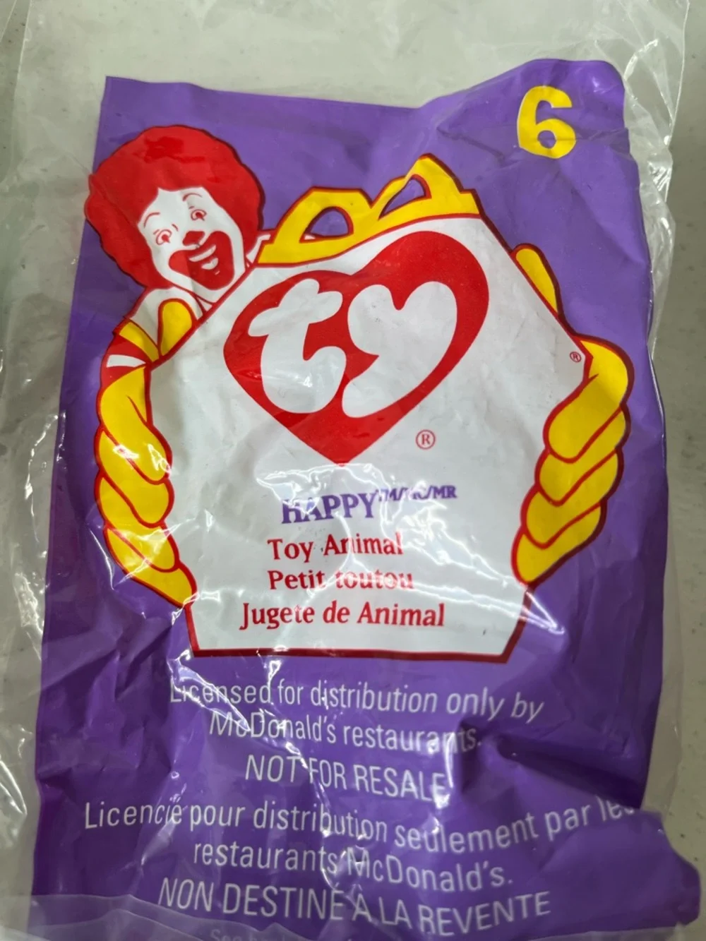 Ty Beanie Babies McDonald's Collectible Plush 1998